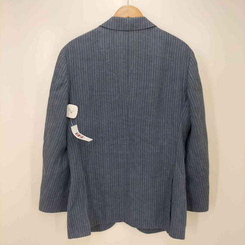 フォーティーカラッツアンドタケオキクチ 40ct & 525 BY TAKEO KIKUCHI リネンストライプテーラードジャケット メンズ JPN:50