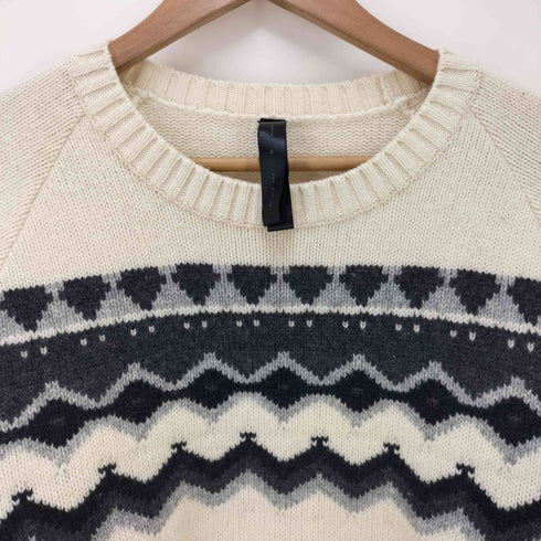 ダブルジェイケイ wjk ジャガード柄クルーネックニット セーター メンズ JPN:M