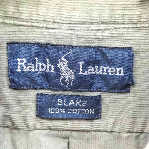 ラルフローレン RALPH LAUREN BLAKE ポニー刺繍 コーデュロイ ボタンダウン L/S シャツ メンズ