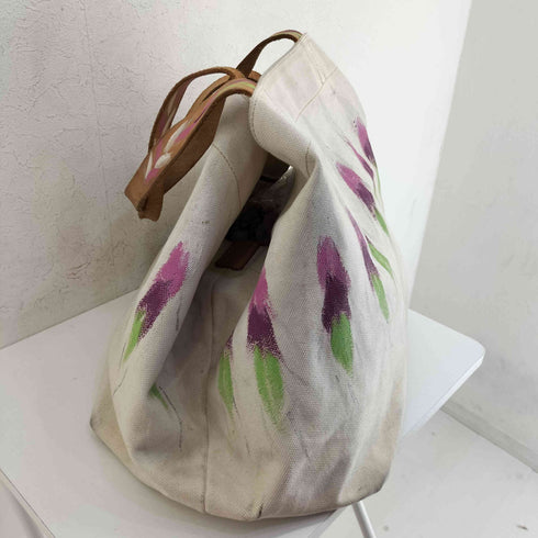 イッセイミヤケフェット ISSEY MIYAKE FETE 00S キャンバス ペイント トートバッグ レディース FREE