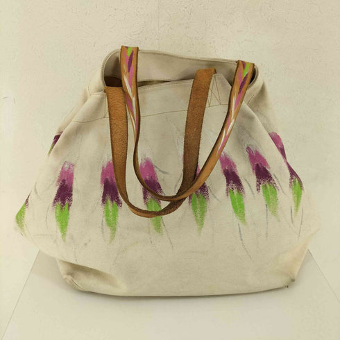 イッセイミヤケフェット ISSEY MIYAKE FETE 00S キャンバス ペイント トートバッグ レディース FREE