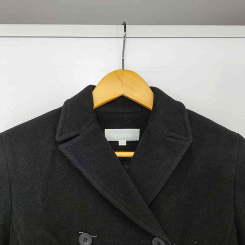 カルバンクライン CALVIN KLEIN ウールカシミヤ ダブルブレスト チェスターコート レディース 9