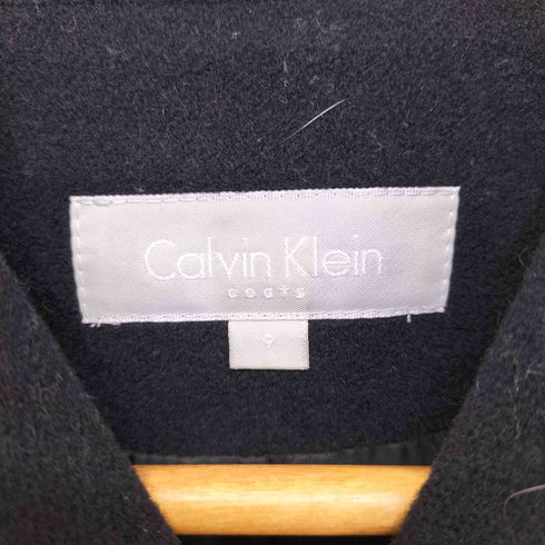 カルバンクライン CALVIN KLEIN ウールカシミヤ ダブルブレスト チェスターコート レディース 9