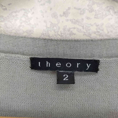 セオリー theory カシミヤ100% CASHMERE Vネック カーディガン レディース JPN:2