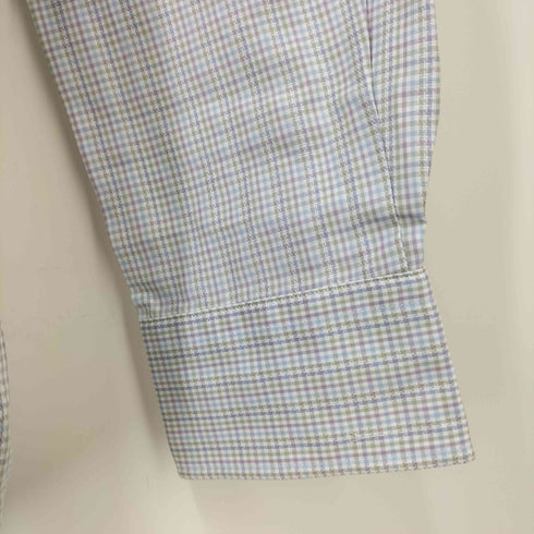 ランバンコレクション LANVIN COLLECTION 配色マルチチェックボタンシャツ メンズ JPN:L