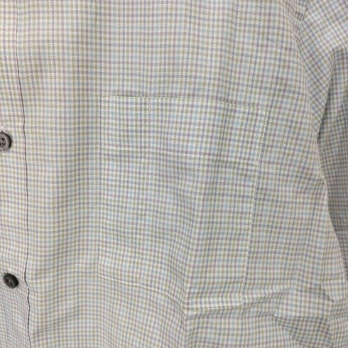 ランバンコレクション LANVIN COLLECTION 配色マルチチェックボタンシャツ メンズ JPN:L