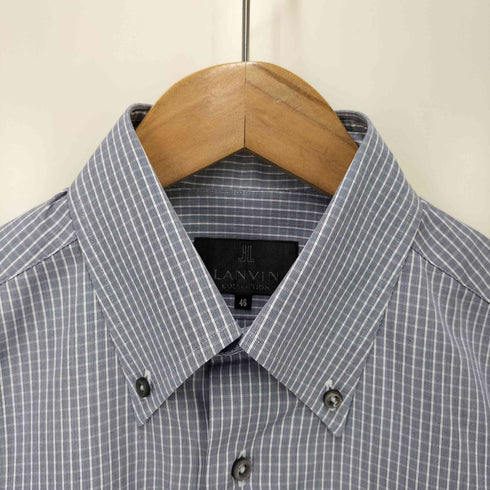 ランバンコレクション LANVIN COLLECTION マルチチェックボタンダウンシャツ メンズ JPN:46