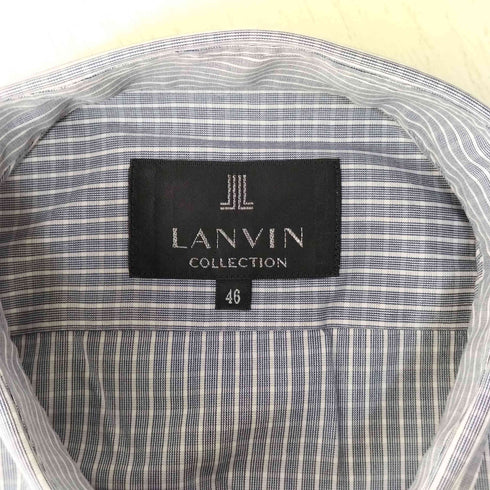 ランバンコレクション LANVIN COLLECTION マルチチェックボタンダウンシャツ メンズ JPN:46