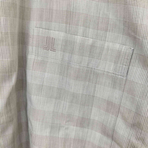 ランバンコレクション LANVIN COLLECTION シャドウブロックチェックボタンシャツ メンズ JPN:M