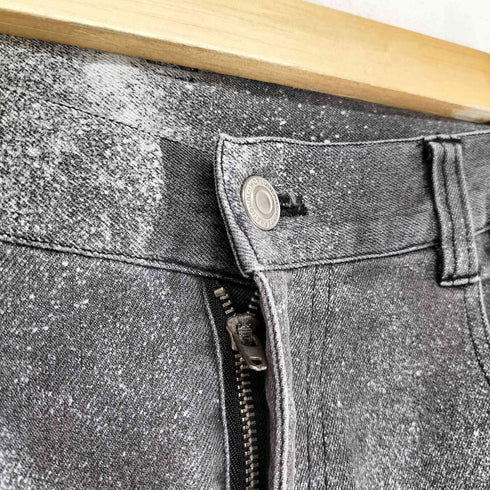 INTERNATIONAL WORLD JEANS グラフィックプリント マルチベルト デニムパンツ Y2K メンズ
