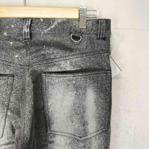 INTERNATIONAL WORLD JEANS グラフィックプリント マルチベルト デニムパンツ Y2K メンズ
