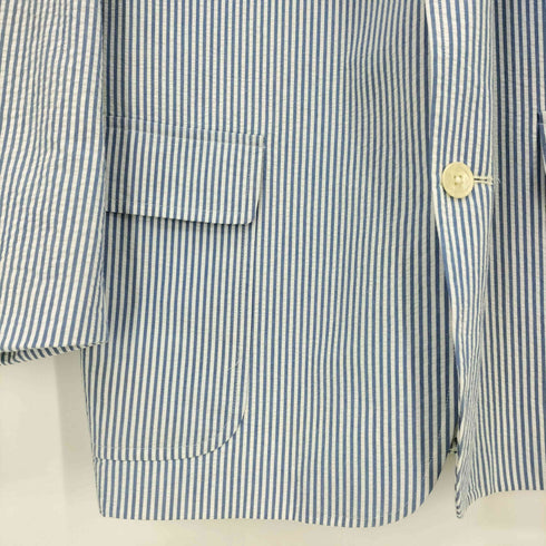 ブルックスブラザーズ BROOKS BROTHERS USA製 ストライプ シアサッカー パワーショルダー 3B テーラードジャケット メンズ