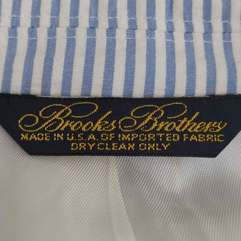 ブルックスブラザーズ BROOKS BROTHERS USA製 ストライプ シアサッカー パワーショルダー 3B テーラードジャケット メンズ