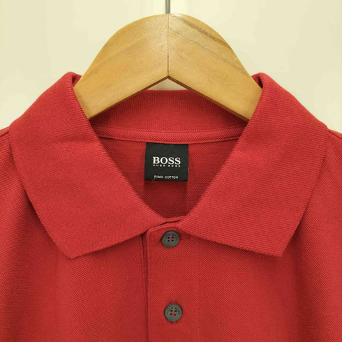 ヒューゴボス HUGO BOSS ロゴ刺繍鹿の子ポロシャツ メンズ JPN:M