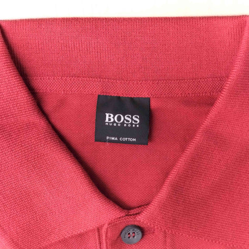 ヒューゴボス HUGO BOSS ロゴ刺繍鹿の子ポロシャツ メンズ JPN:M