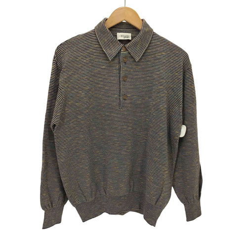 ミッソーニスポーツ MISSONI SPORTS 配色メクラジマニットLSポロシャツ メンズ