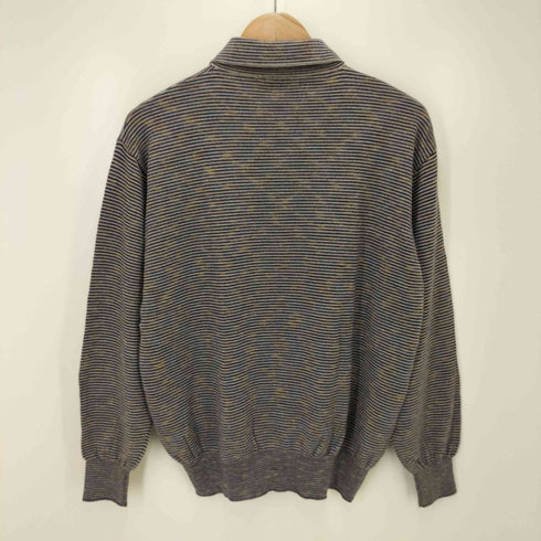 ミッソーニスポーツ MISSONI SPORTS 配色メクラジマニットLSポロシャツ メンズ