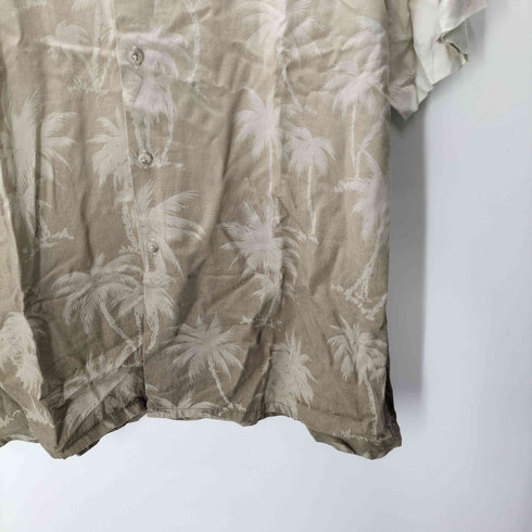 ピエールカルダン pierre cardin レーヨン グラデーション アロハ 総柄 S/S シャツ メンズ import:L