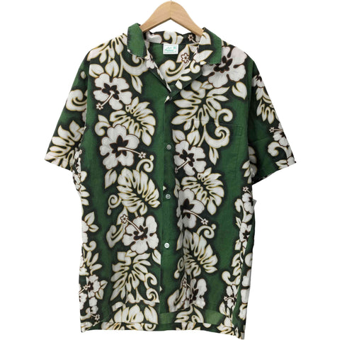 Jode Fashions ハワイ製 開襟 オープンカラー アロハ シャツ メンズ import:M
