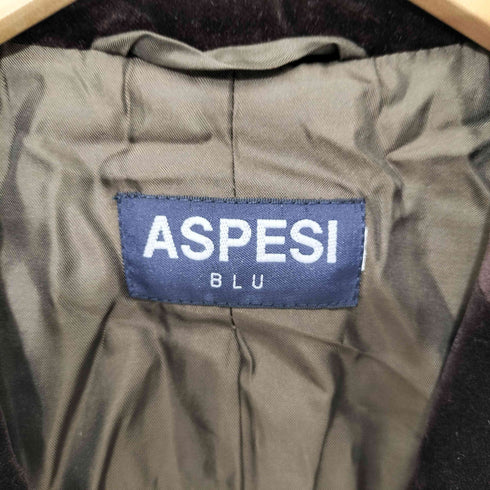 アスペジ ASPESI イタリア製 ベロア チェスターコート レディース