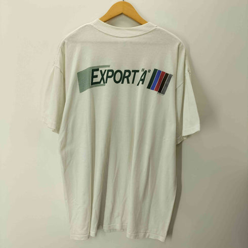 90s USA製 copyright1992 企業T ポケT 袖裾シングル バックプリント 染み込みプリント Tシャツ 半袖 カットソー メンズ import:XL
