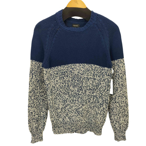 ディーゼル DIESEL 切替クルーネックコットンニット メンズ JPN:XS
