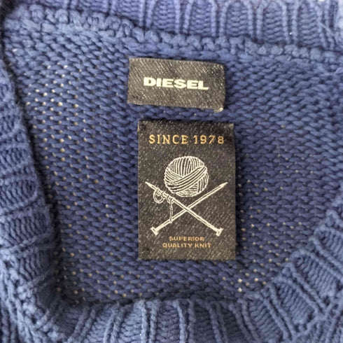 ディーゼル DIESEL 切替クルーネックコットンニット メンズ JPN:XS