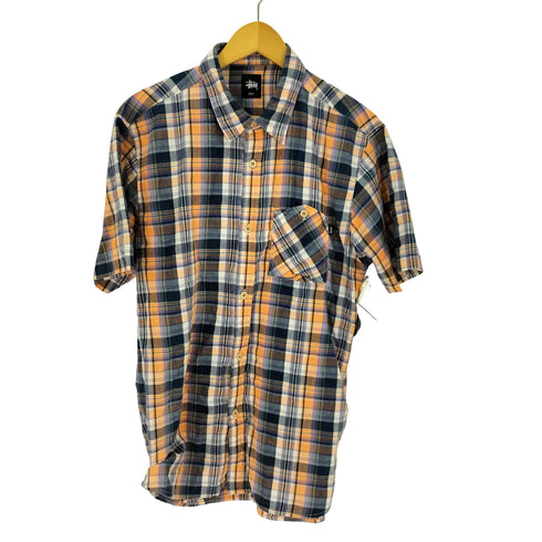 ステューシー Stussy マドラスチェック 半袖 シャツ メンズ import:L