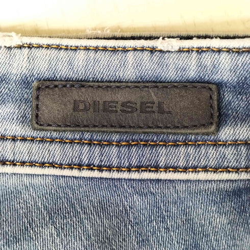 ディーゼル DIESEL THOMMER-T デニムストレッチスキニーパンツ レディース US:26-27