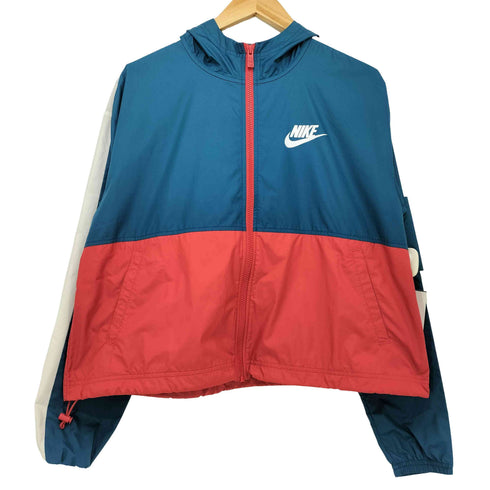 ナイキ NIKE フルジップナイロンジャケット ショート丈 レディース JPN:L