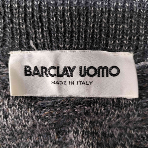 バークレー BARCLAY イタリア製 アルパカ混 クルーネックウールニット メンズ