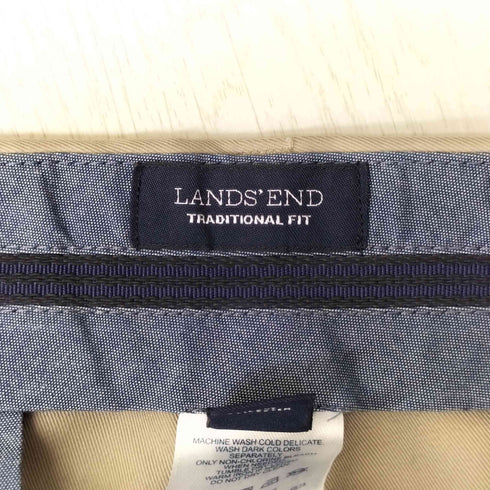 ランズエンド LANDS END 1タック テーパード スラックスパンツ メンズ 85