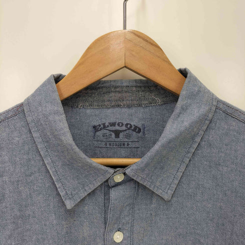 ELWOOD L/S シャンブレー シャツ ボックス フラップ メンズ JPN:M