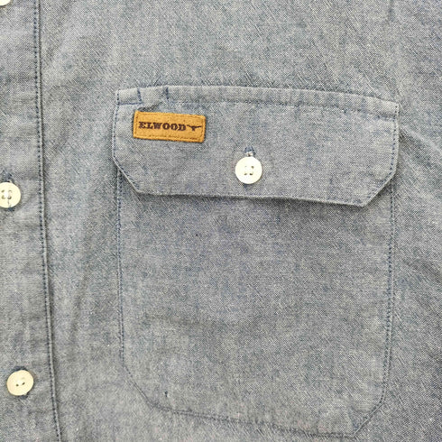 ELWOOD L/S シャンブレー シャツ ボックス フラップ メンズ JPN:M