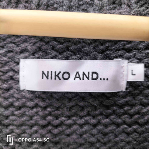 ニコアンド niko and... スカジャン ニットブルゾン ニットジャケット メンズ JPN:L