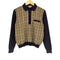 ダックス DAKS フロントチェック切替ニットポロシャツ メンズ M