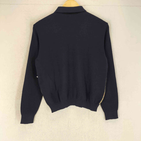 ダックス DAKS フロントチェック切替ニットポロシャツ メンズ M