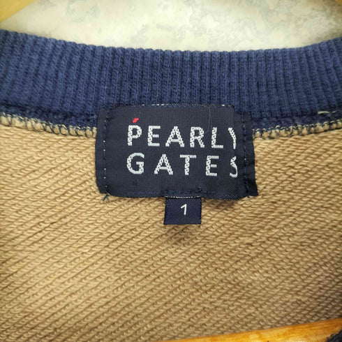 パーリーゲイツ PEARLY GATES 星条旗 フロント刺繍クルーネックスウェット メンズ 1