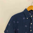 ラルフローレン RALPH LAUREN CLASSIC FIT 星柄 リネン 100 マチ付き ボタンダウン S/S シャツ メンズ import:XS