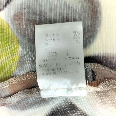 シビラ Sybilla ノースリーブ 総柄 プリント ワンピース レディース