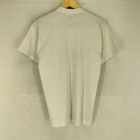 フルーツオブザルーム FRUIT OF THE LOOM 90s- 袖裾シングル SEW IN LOVE フロントプリントクルーネックTシャツ メンズ M