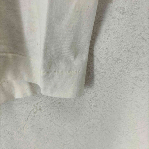 フルーツオブザルーム FRUIT OF THE LOOM 90s- 袖裾シングル SEW IN LOVE フロントプリントクルーネックTシャツ メンズ M