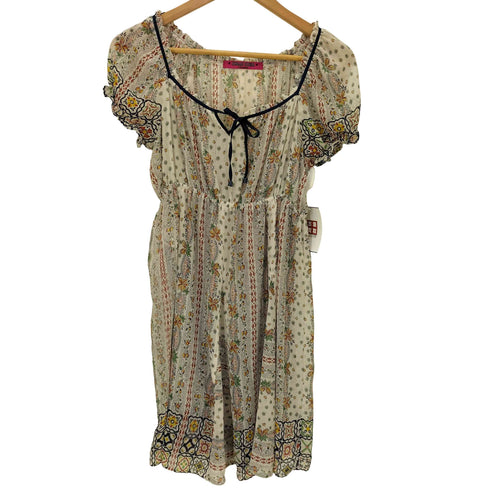 ドーリーガールバイアナスイ DOLLY GIRL BY ANNA SUI 総柄 シアー S/S チュニック ワンピース レディース JPN:2
