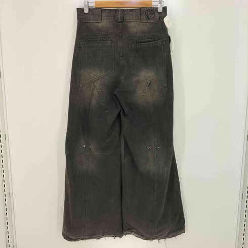 NO/FAITH STUDIOS ステッチデザイン フェード加工 ワイド ブーツカットデニムパンツ メンズ JPN:S