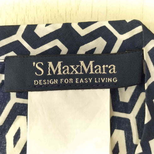 エスマックスマーラ S Max Mara 総柄 プリント ノースリーブ チュニック レディース JPN:42