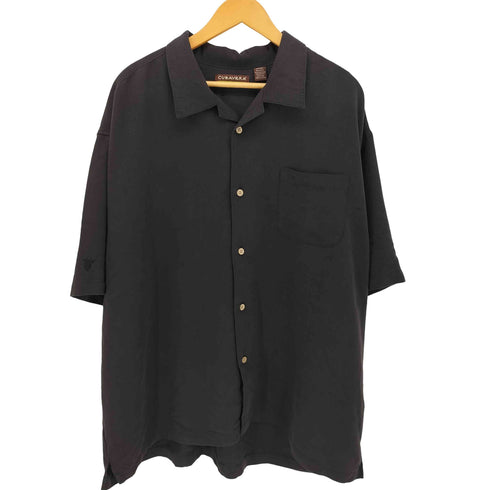 キューバベラ CUBAVERA 90-00S 袖 刺繍 レーヨン オープンカラー S/S シャツ メンズ XXXL