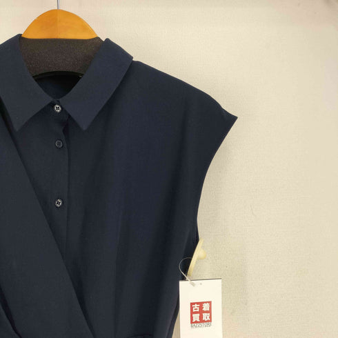 アンデミュウ Andemiu アシメカシュクール フレンチスリーブ ワンピース レディース FREE