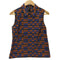 ジルサンダーネイビー JIL SANDER NAVY 総柄 ノースリーブ ブラウス レディース 40