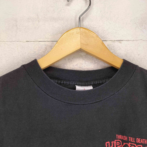 ムリナ murina USA製 袖裾シングル 両面プリントクルーネックバンドTシャツ メンズ L