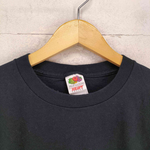 フルーツオブザルーム FRUIT OF THE LOOM 両面プリントクルーネックバンドTシャツ メンズ L